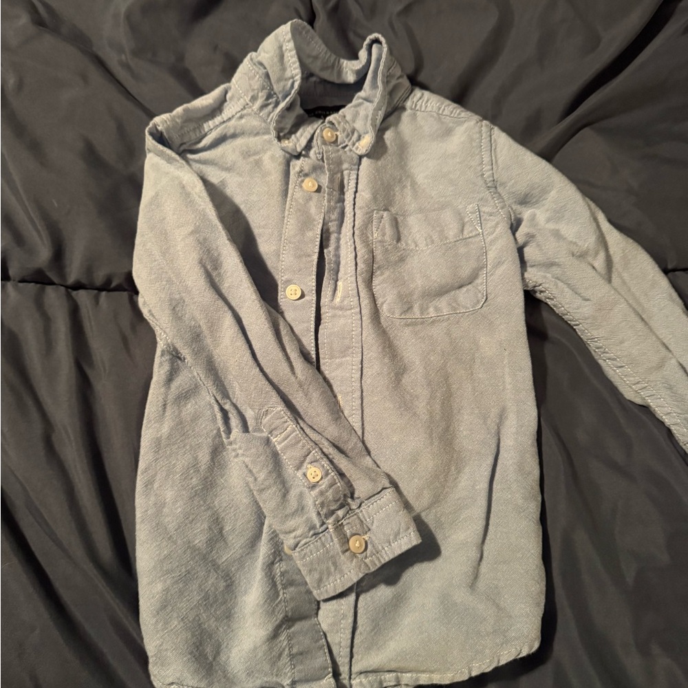 Kids Light Blue Button-Up Shirt